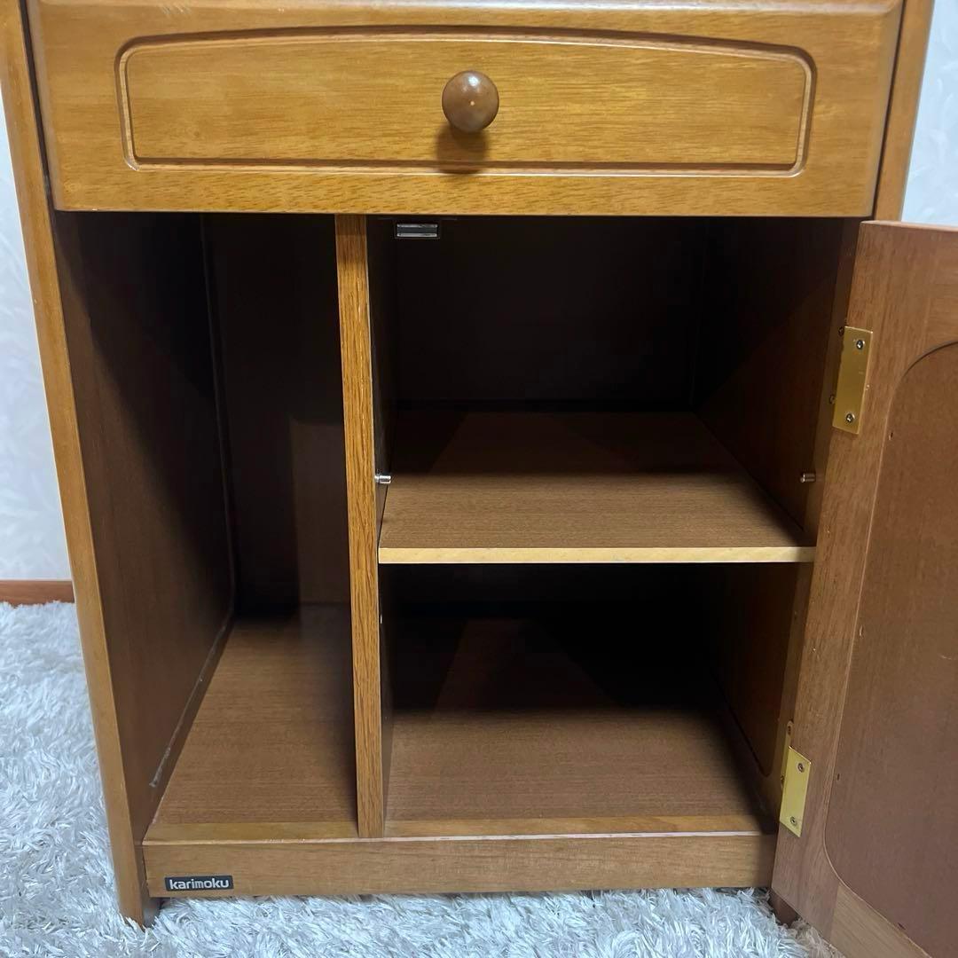 karimoku カリモク 家具 電話台 花台 飾り棚 高級家具 レンジ台