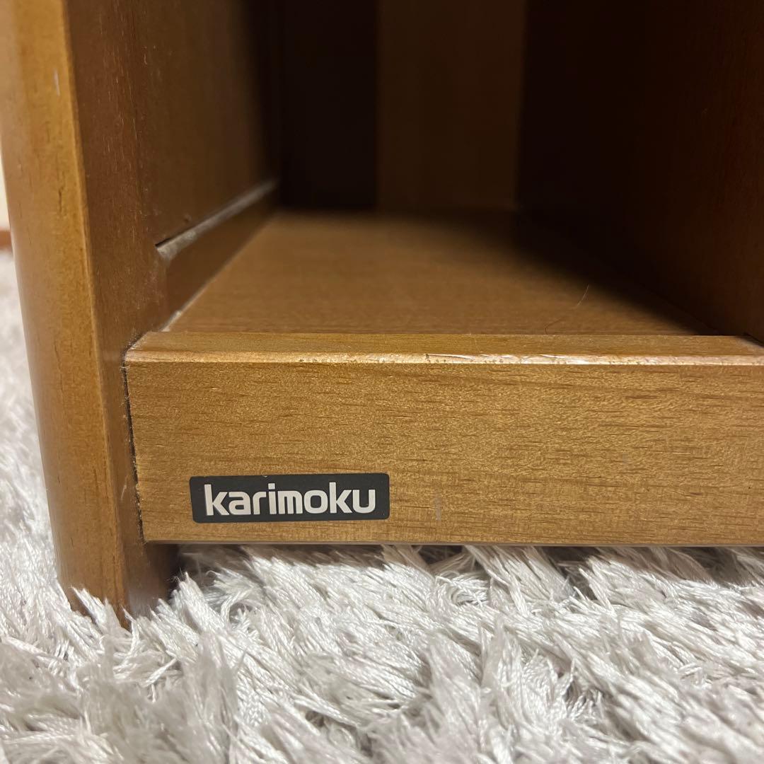 karimoku カリモク 家具 電話台 花台 飾り棚 高級家具 レンジ台