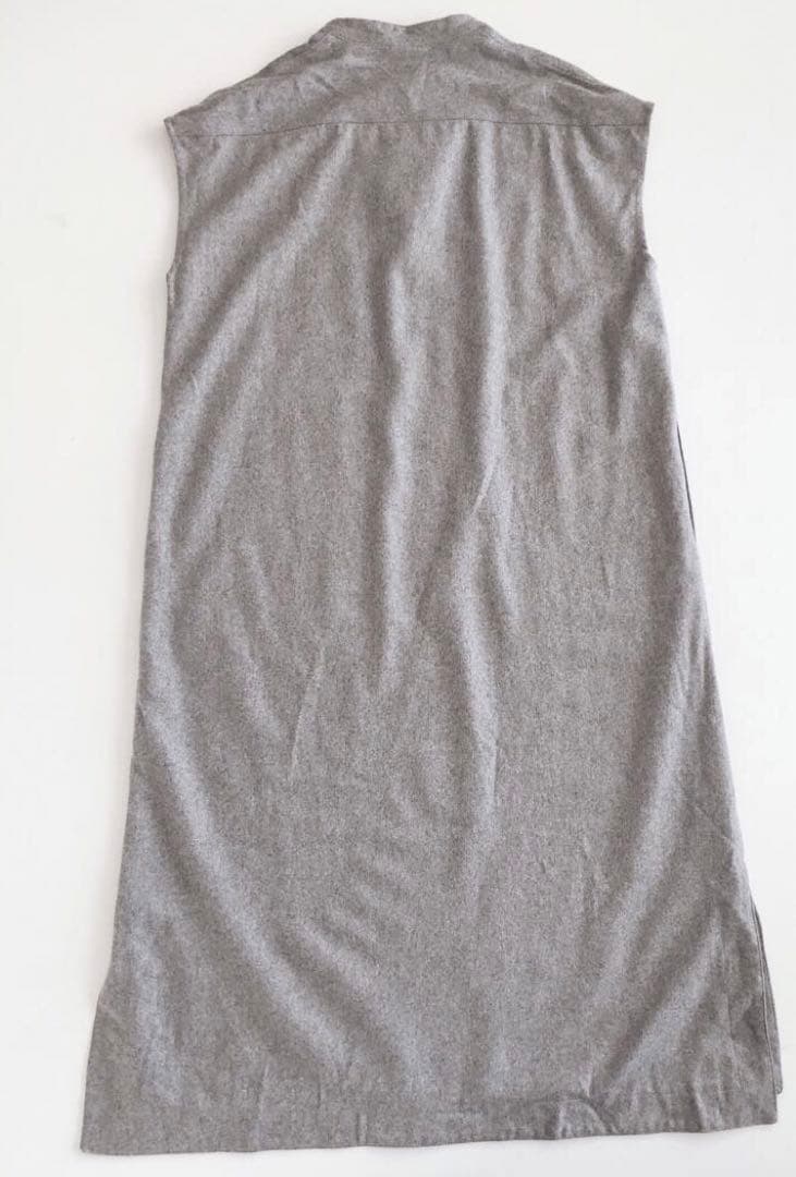 美品　ルグラジック ウールフランネル スキッパー ワンピース