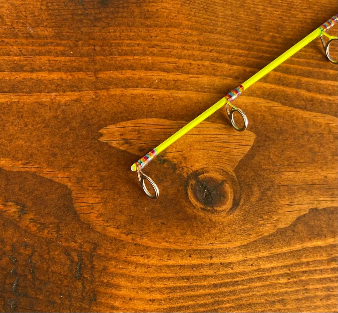 穴釣りセット　アイスフィッシング　穴釣りロッド　天然木グリップ　　タイコリール