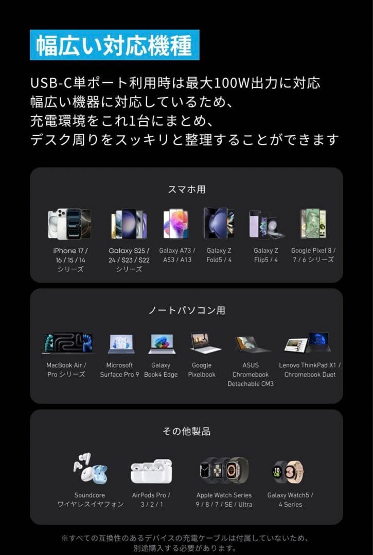 その他 Anker Prime Charger (200W, 6 Ports, GaN)