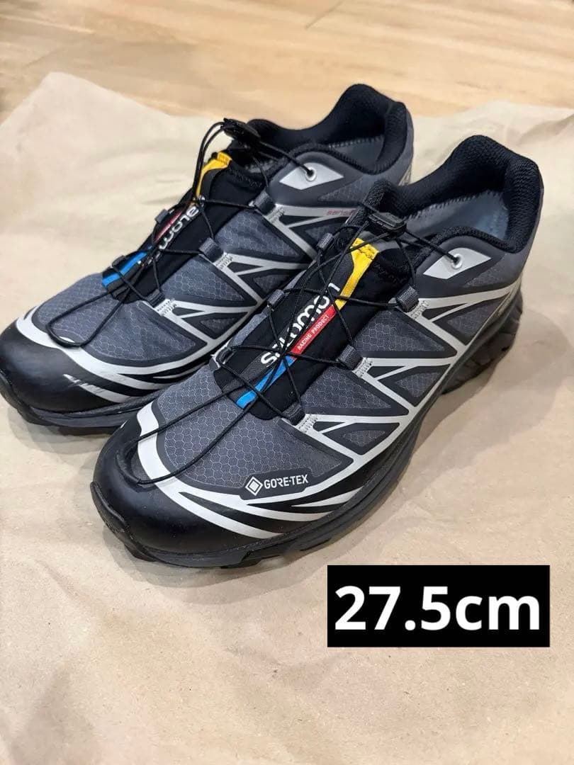 靴 Salomon XT-6 goretex 27.5cm Black/Ebony