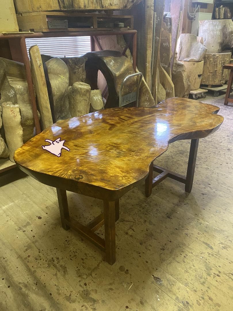 栃の木　天板　テーブル板　棚板　木材　DIY　天然木　一枚板　013