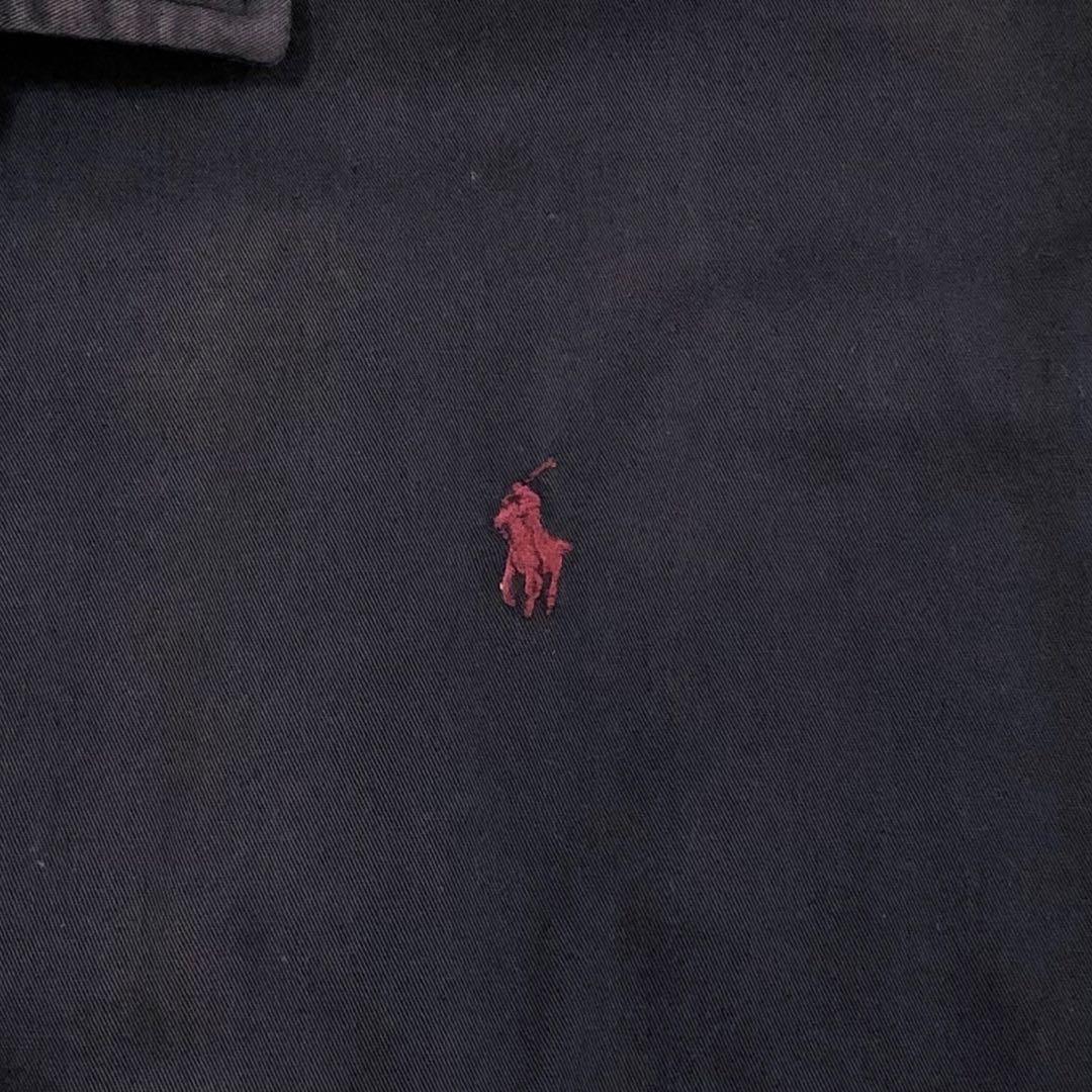 【ナス紺】ポロ ラルフローレン スイングトップ チェック ハリントン 90s L