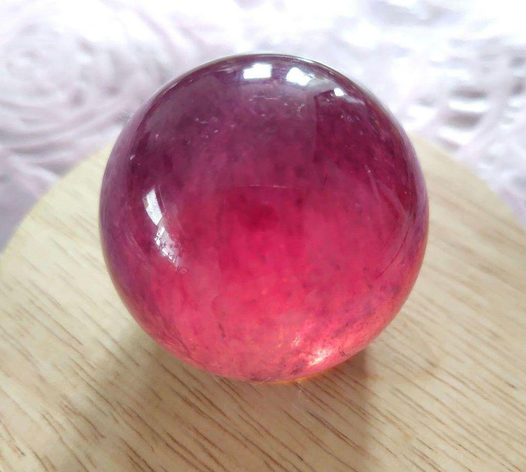 天然石✨ドラキュラフローライト✨マイカ共生 虹ギラギラ ライトで赤になる珍しい子