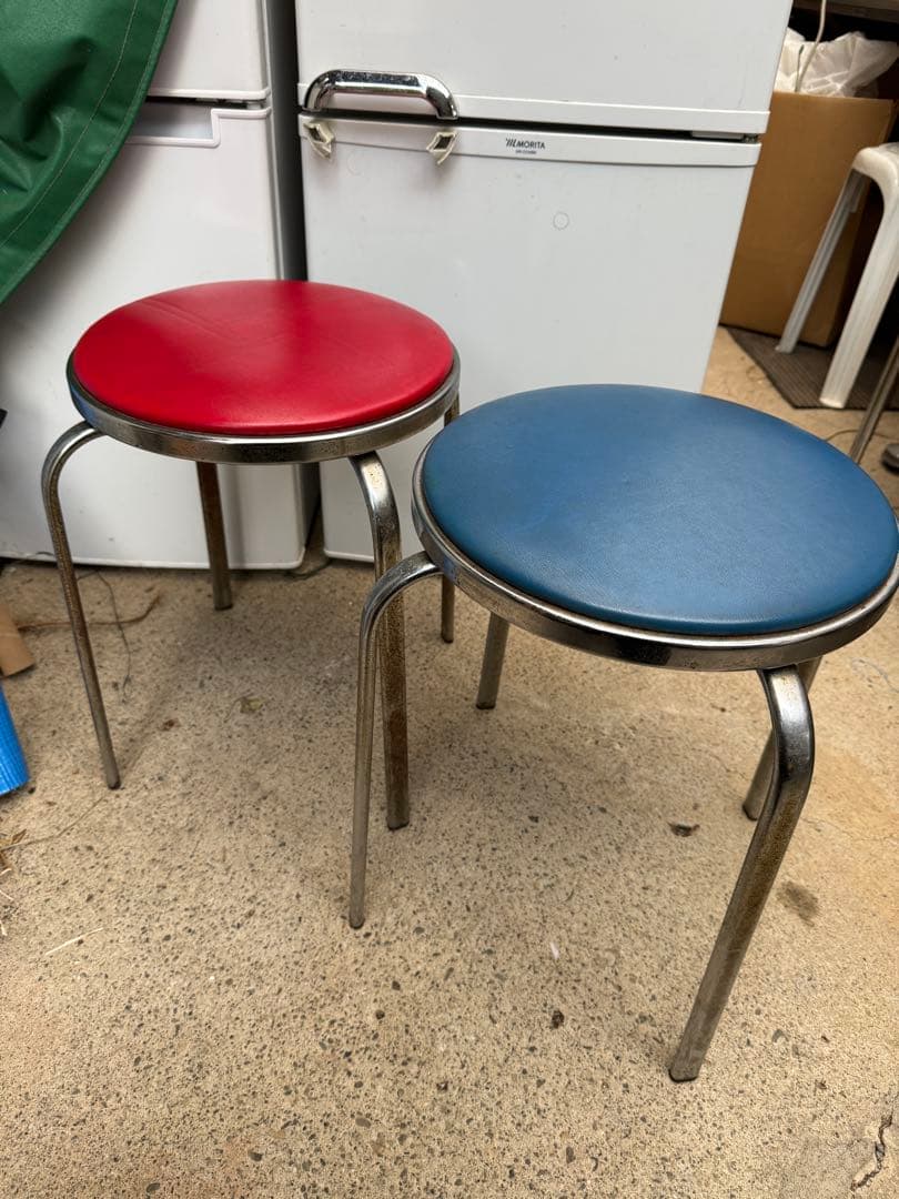 ヴィンテージ　内田洋行 MA-6 回転式スツール 希少 業務用 2脚セット