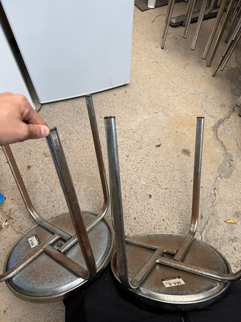 ヴィンテージ　内田洋行 MA-6 回転式スツール 希少 業務用 2脚セット