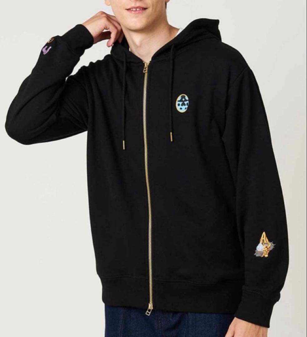 ジョジョの奇妙な冒険　グラニフ 　護衛チーム モチーフ　裏毛ジップパーカー XL