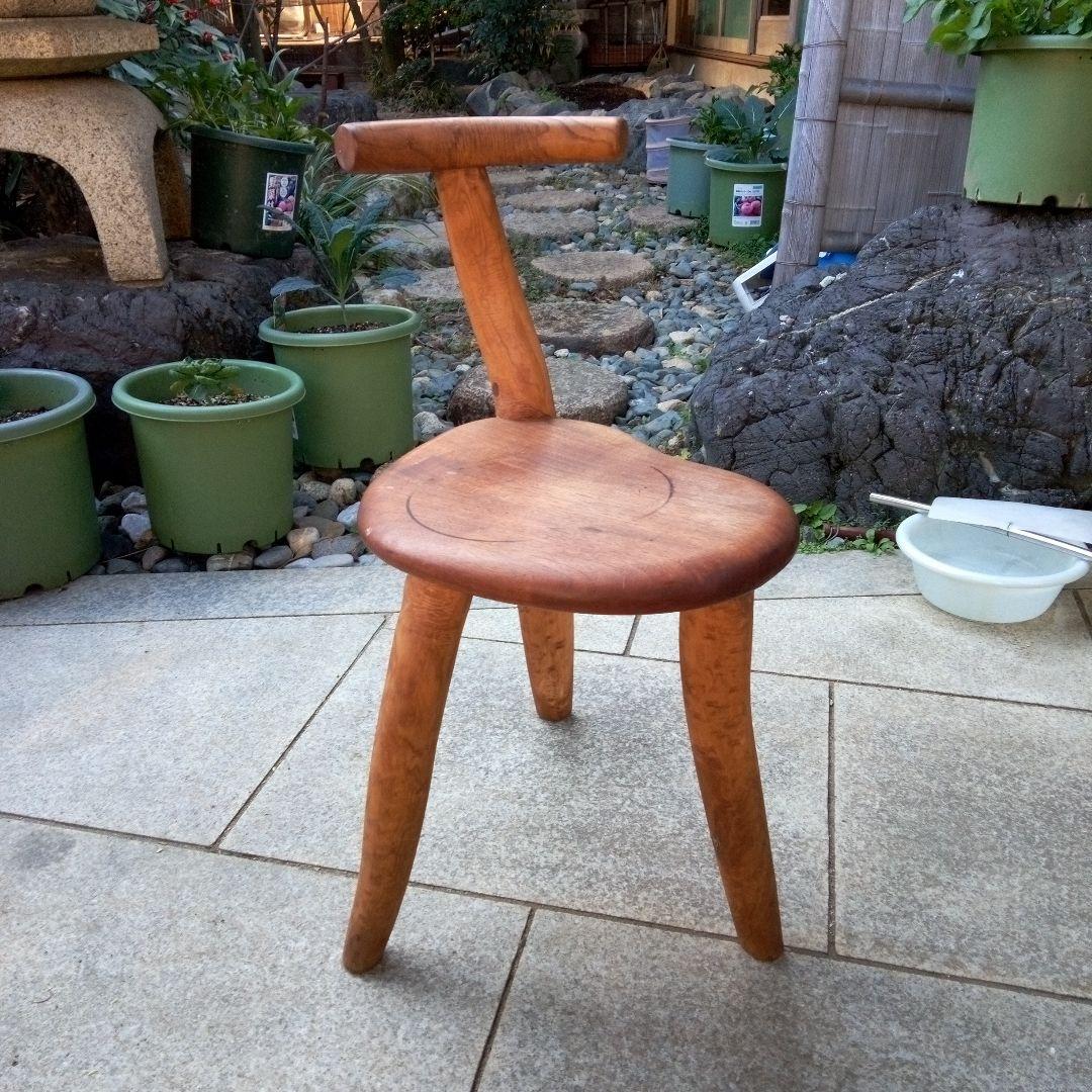 自然木の椅子　ハンドメイド　handmade　手作り　椅子　天然木　自然木