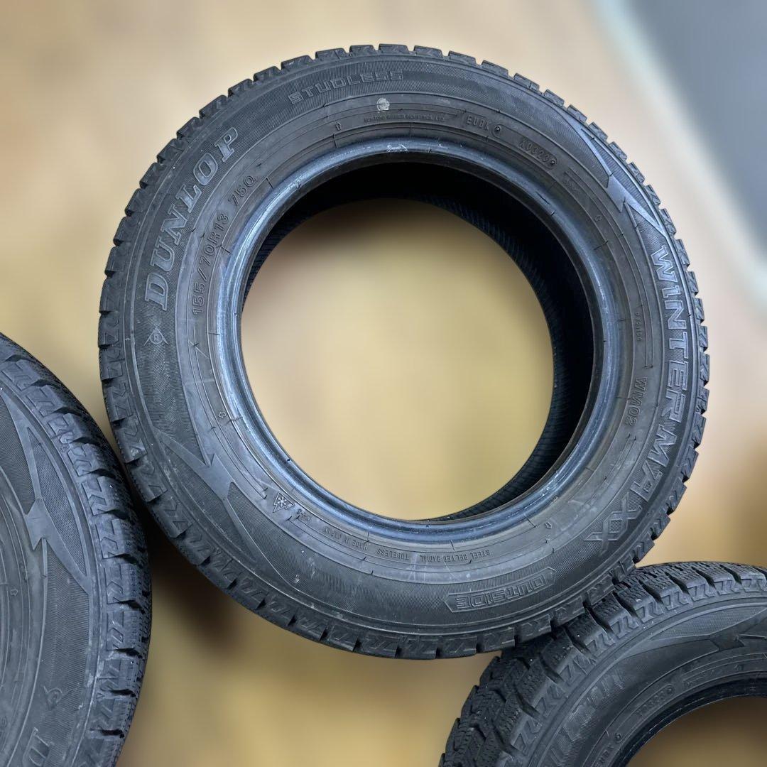ダンロップ　155/70R13 冬用タイヤ　2023年　4本(42)