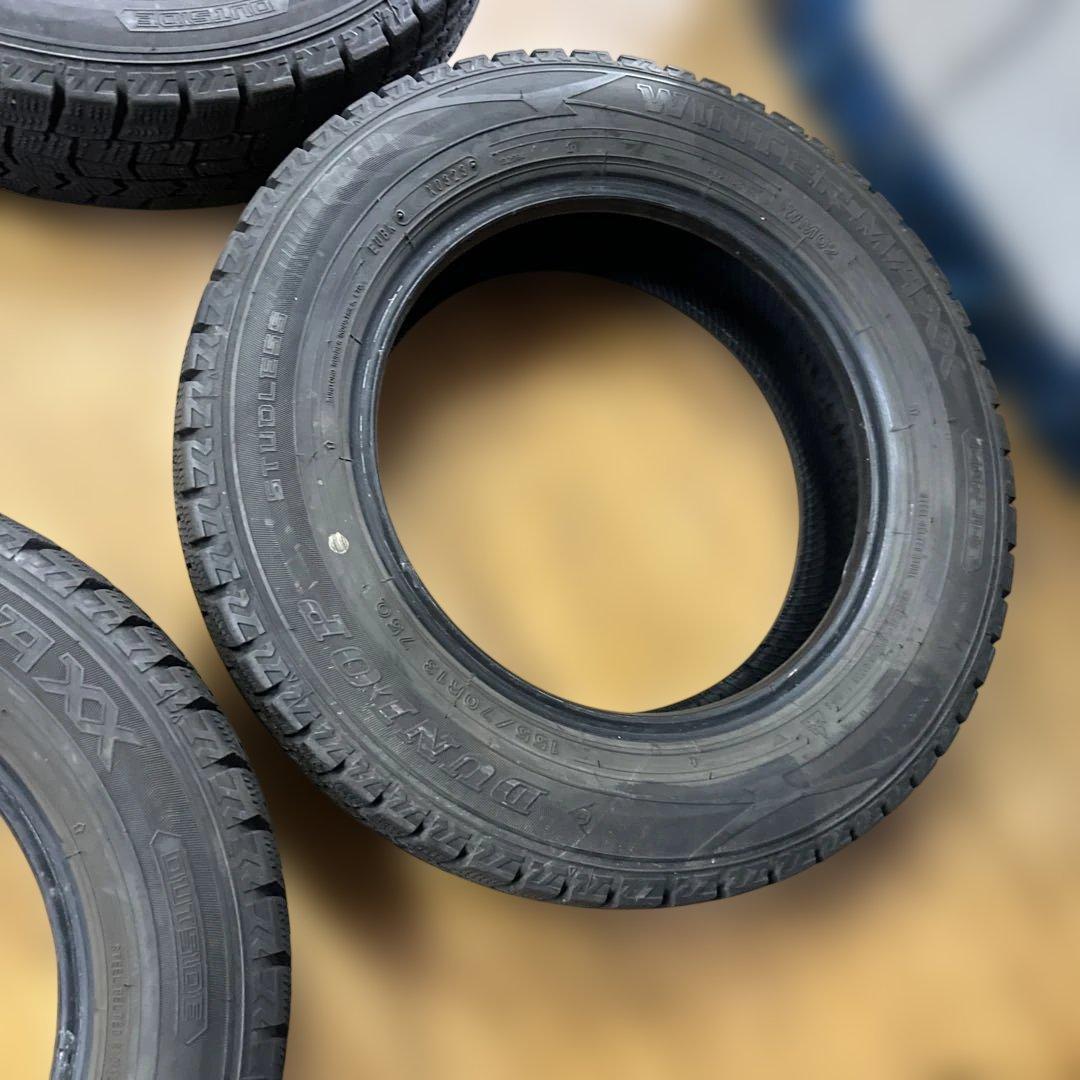 ダンロップ　155/70R13 冬用タイヤ　2023年　4本(42)