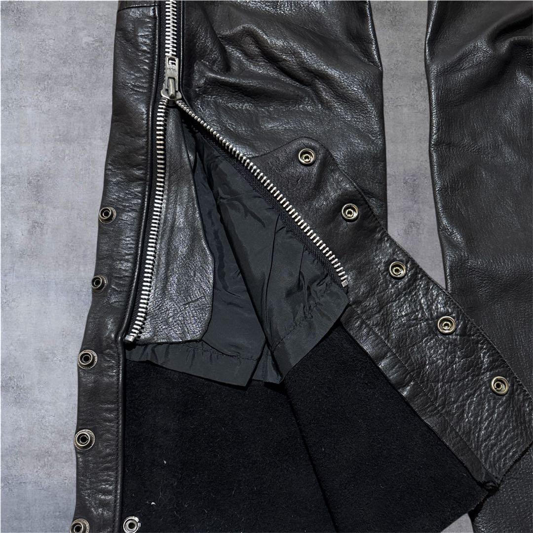 パンツ 00s real leather gimmick pants archive