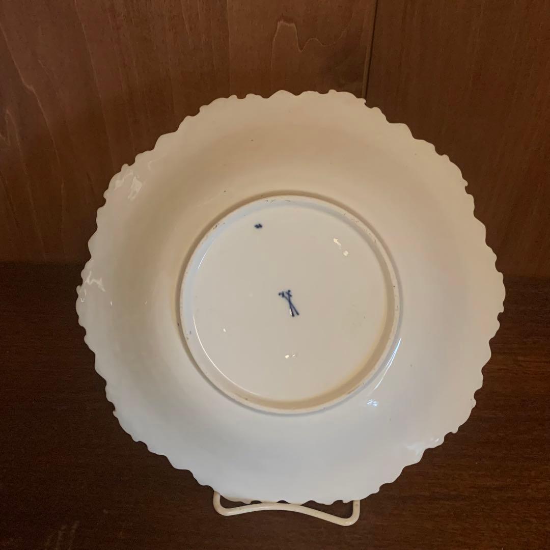 Antique Meissen ホワイト マイセン　レリーフ フランス