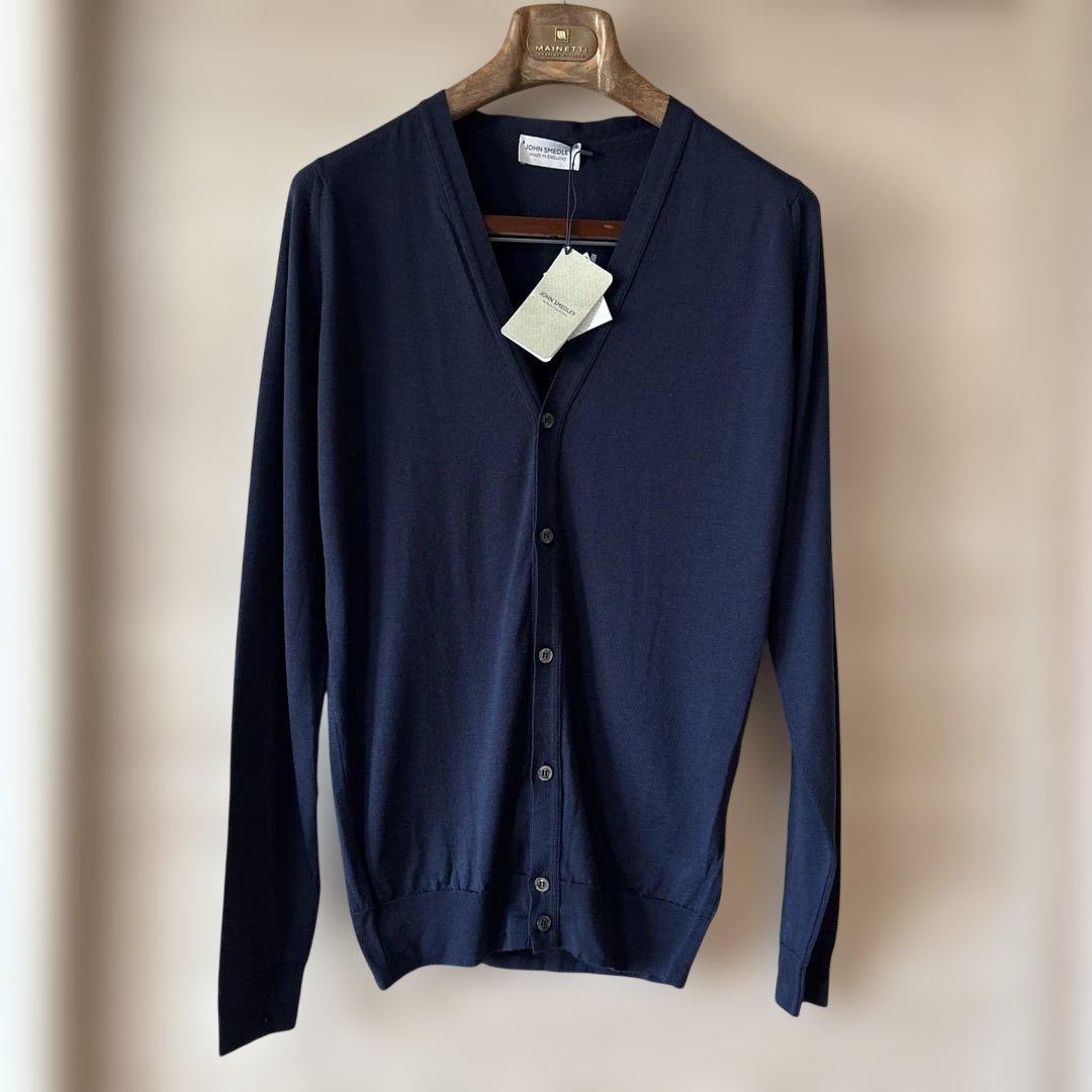 h*様 JOHN SMEDLEY PERWORTH ネイビーカーディガン