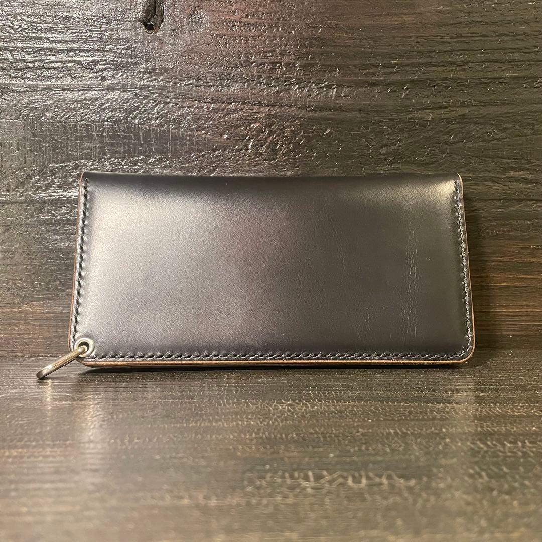 HORWEENクロムエクセル　セミロングトラッカーウォレット3層コンチョカスタム