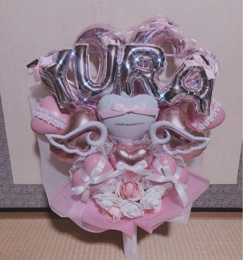 成人式ブーケ　オーダー　バルーンブーケ　バルーンギフト　花束　推し　生誕祭