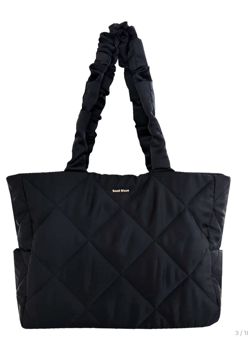 バッグ Rosemuse satin quilting big tote
