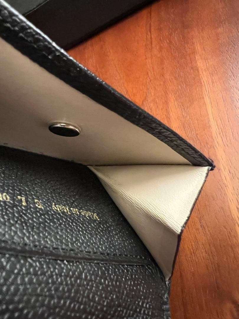 Valextra 3つ折り 財布 コンパクト パース 美品