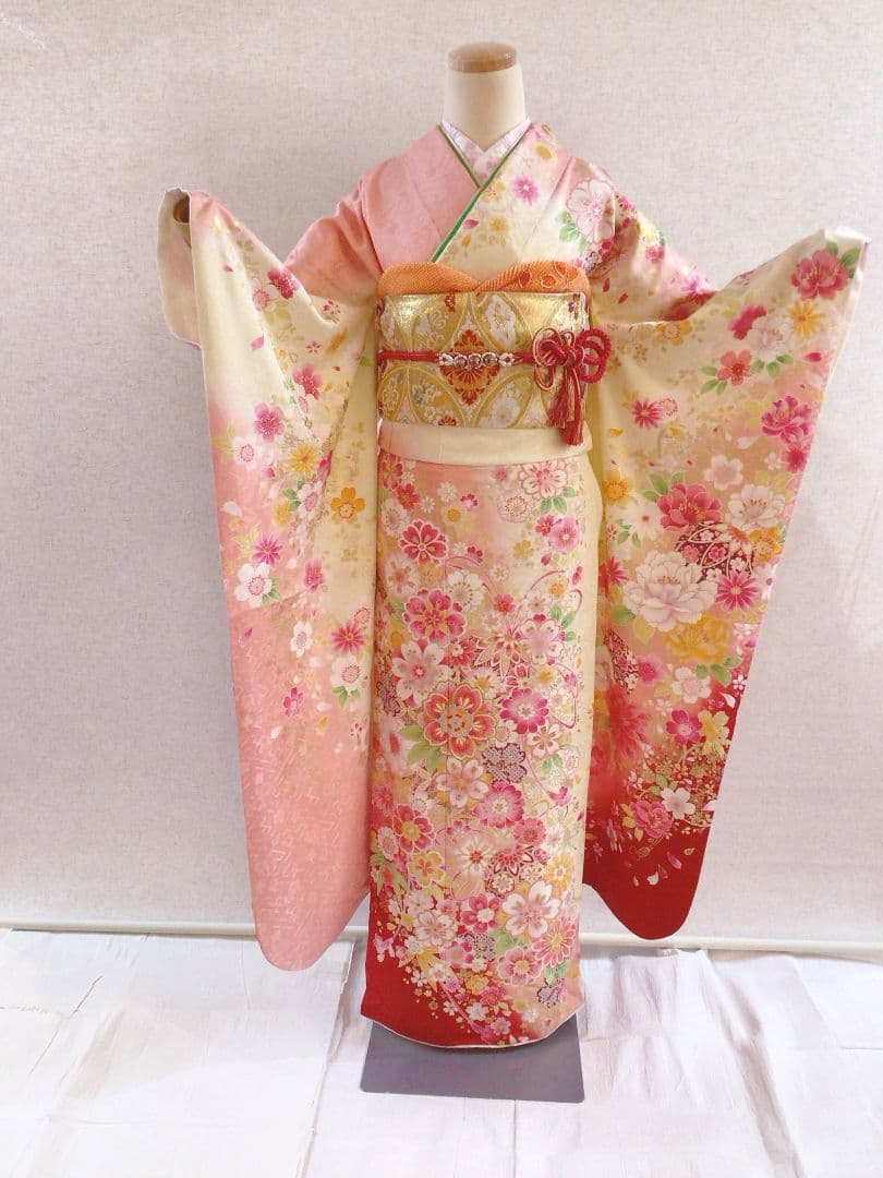 振袖フルセット　ピンク