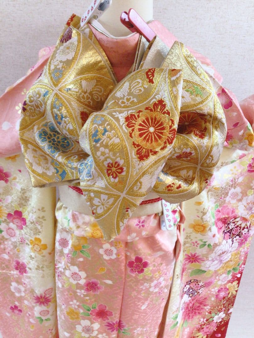 振袖フルセット　ピンク