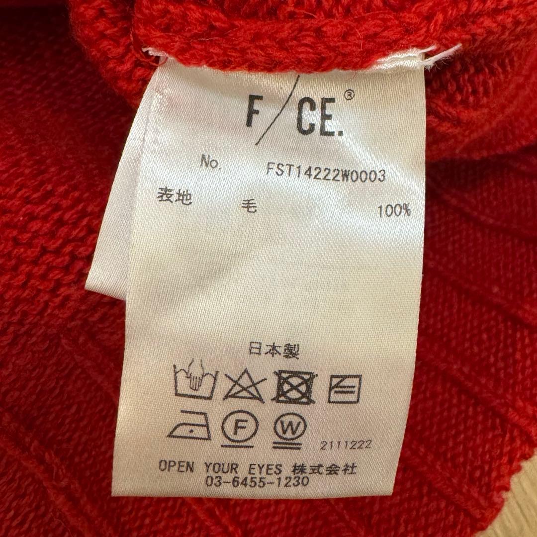 お値下げ　F/CE 赤Vネック ハイネック　ニット　長袖　Giselle掲載