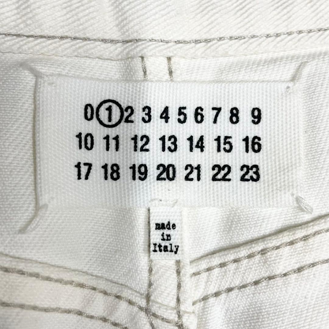 美品 Maison Margiela スラッシュデニム ホワイト 38サイズ