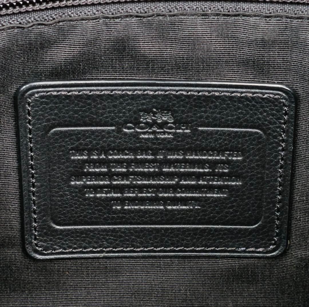 【美品】COACH トートバッグ ビジネスバッグ 黒 レザー メトロポリタン