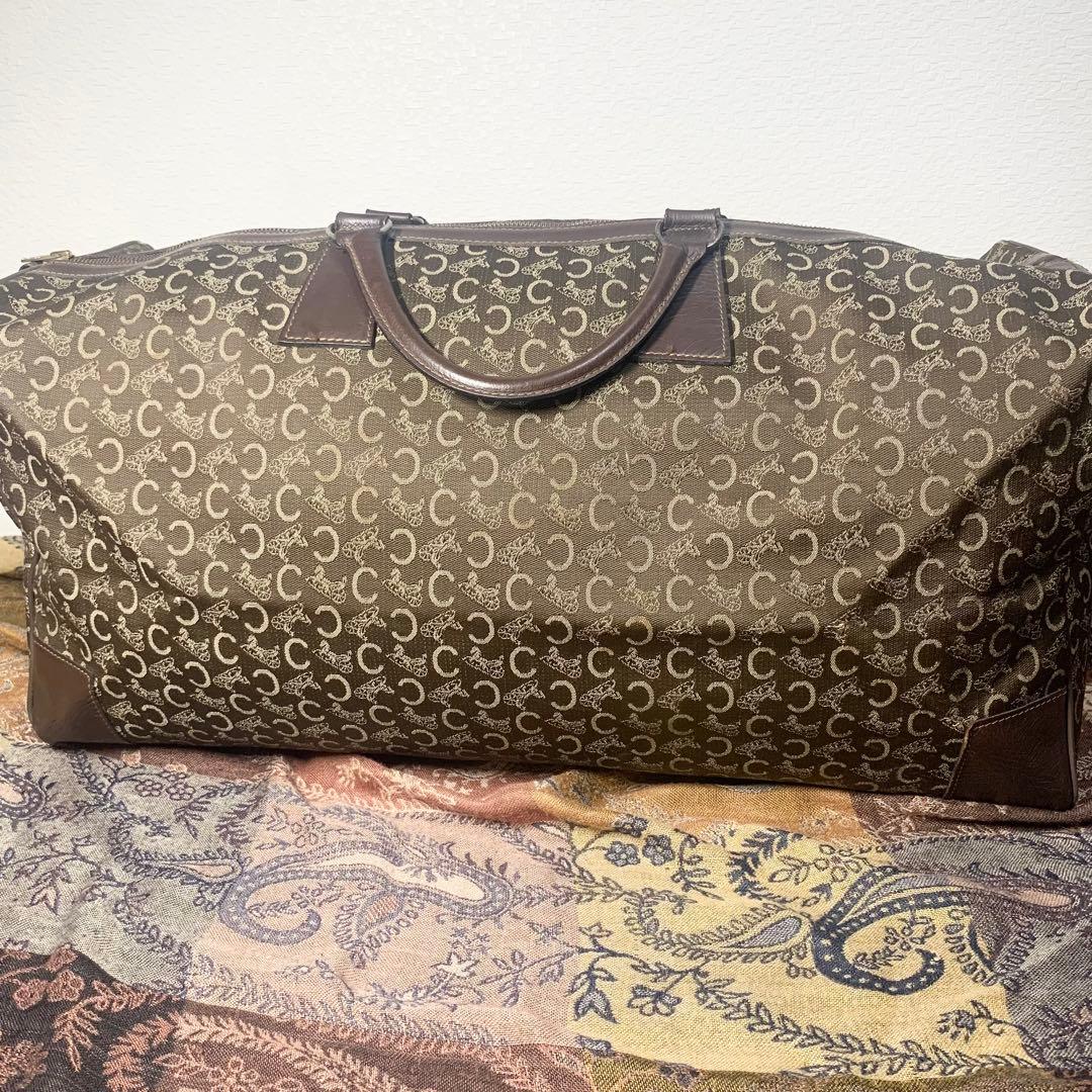 大容量！　CELINE セリーヌ　ヴィンテージ　Cマカダム ボストンバッグ