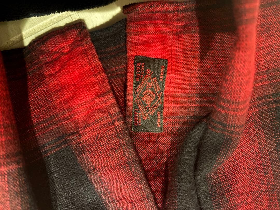 Polo Ralph Lauren 90s オンブレ フランネルシャツM 赤