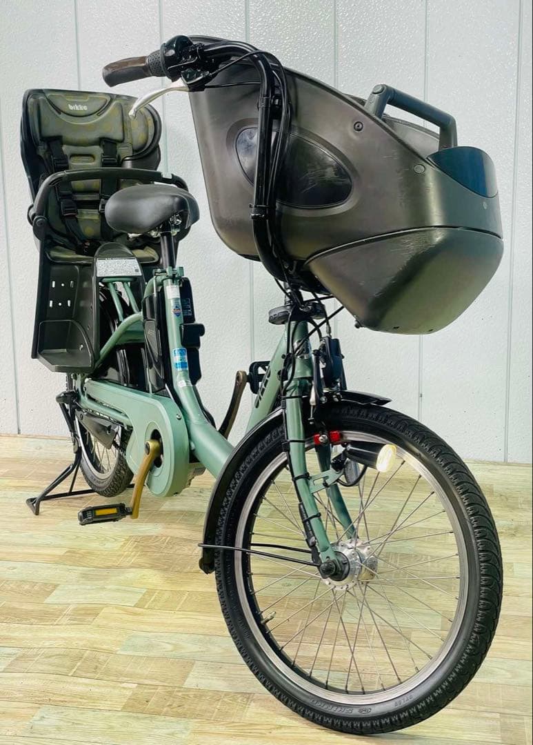 ★3233ブリヂストン8.9アンペア 20インチ子供乗せ電動アシスト自転車