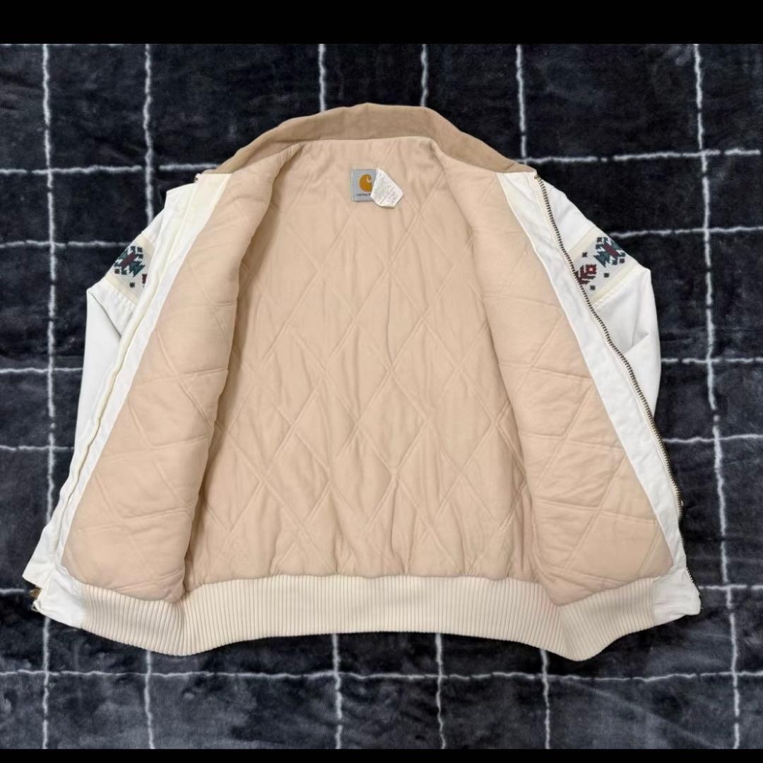 Carhartt USA製 サンタフェジャケット JQ0507 星ロゴ ホワイト