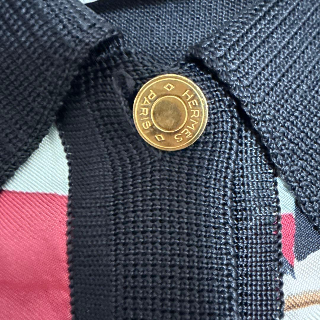 HERMES シルク 半袖シャツ 38