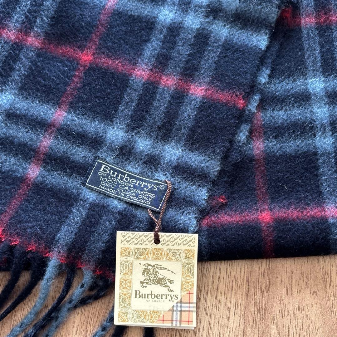 BURBERRY　チェック柄　カシミヤ100%マフラー