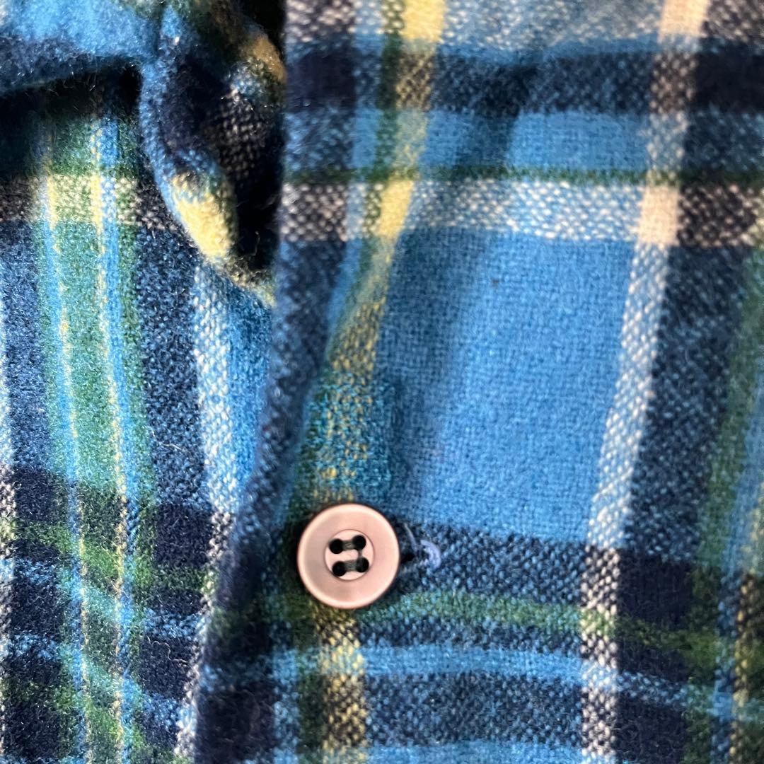 60s PENDLETON ペンドルトン ボードシャツ ウールシャツ ブルー