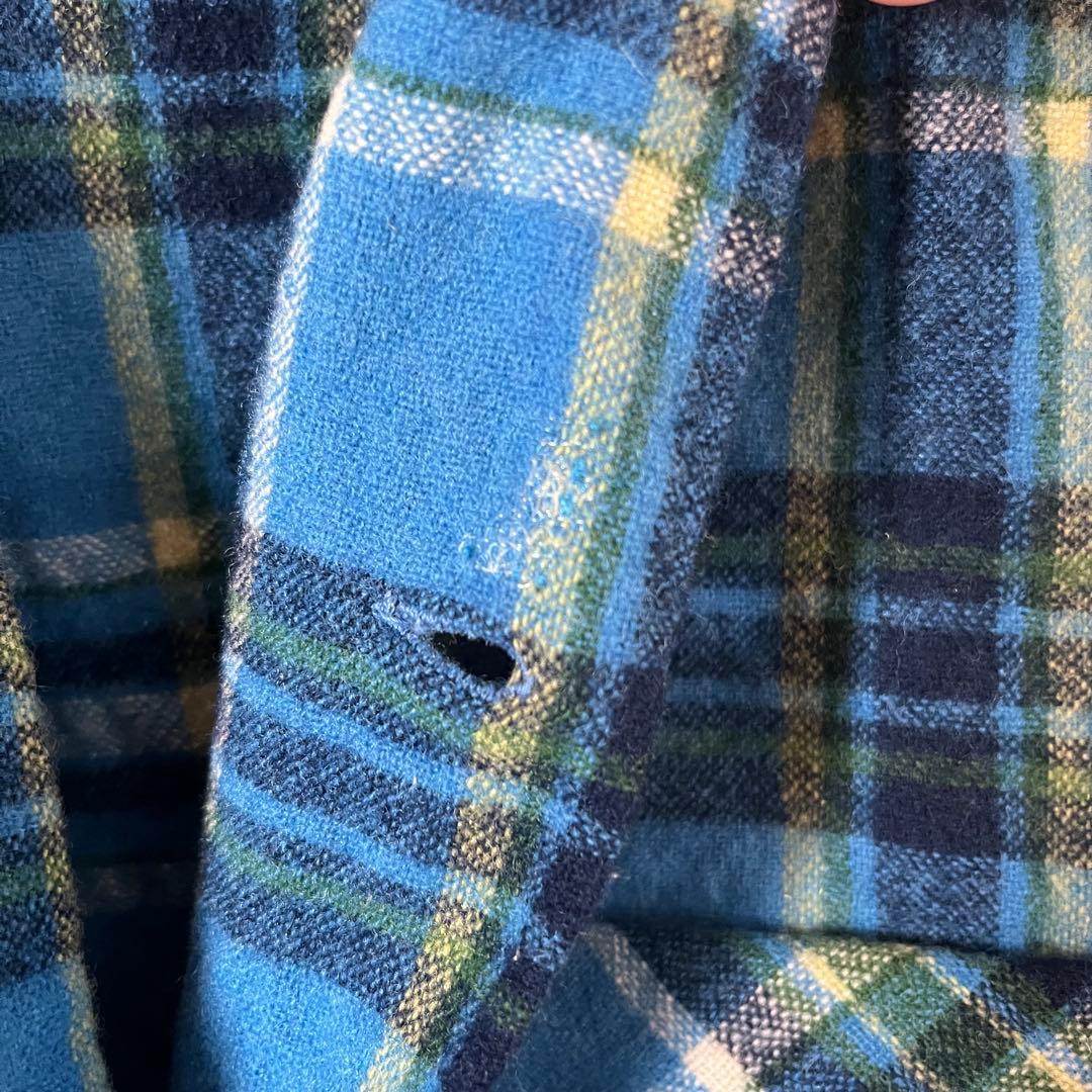 60s PENDLETON ペンドルトン ボードシャツ ウールシャツ ブルー