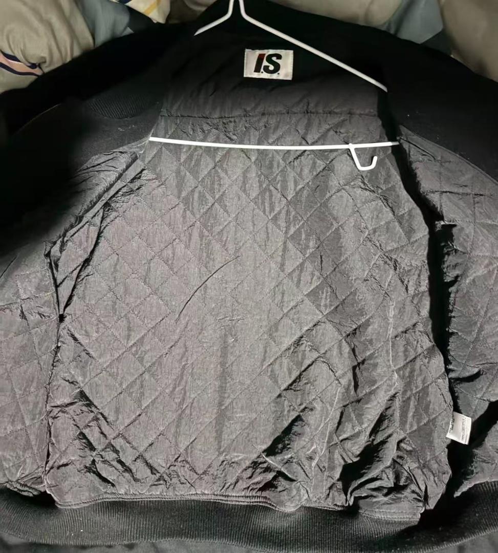 即日発送 issey miyake ブラック レザースリーブ ジャケット M