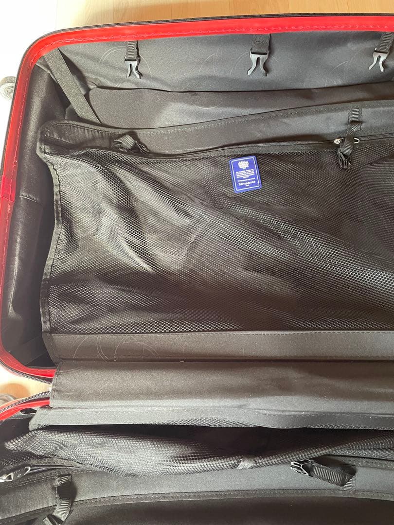 サムソナイト　スーツケース　約７０L　赤