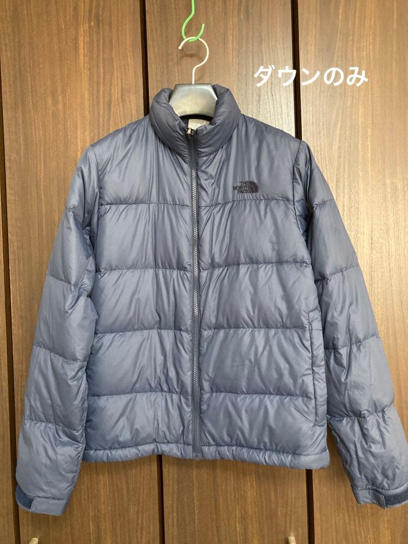 美品 THE NORTH FACE ダウン&マウンテン 3way L ネイビー