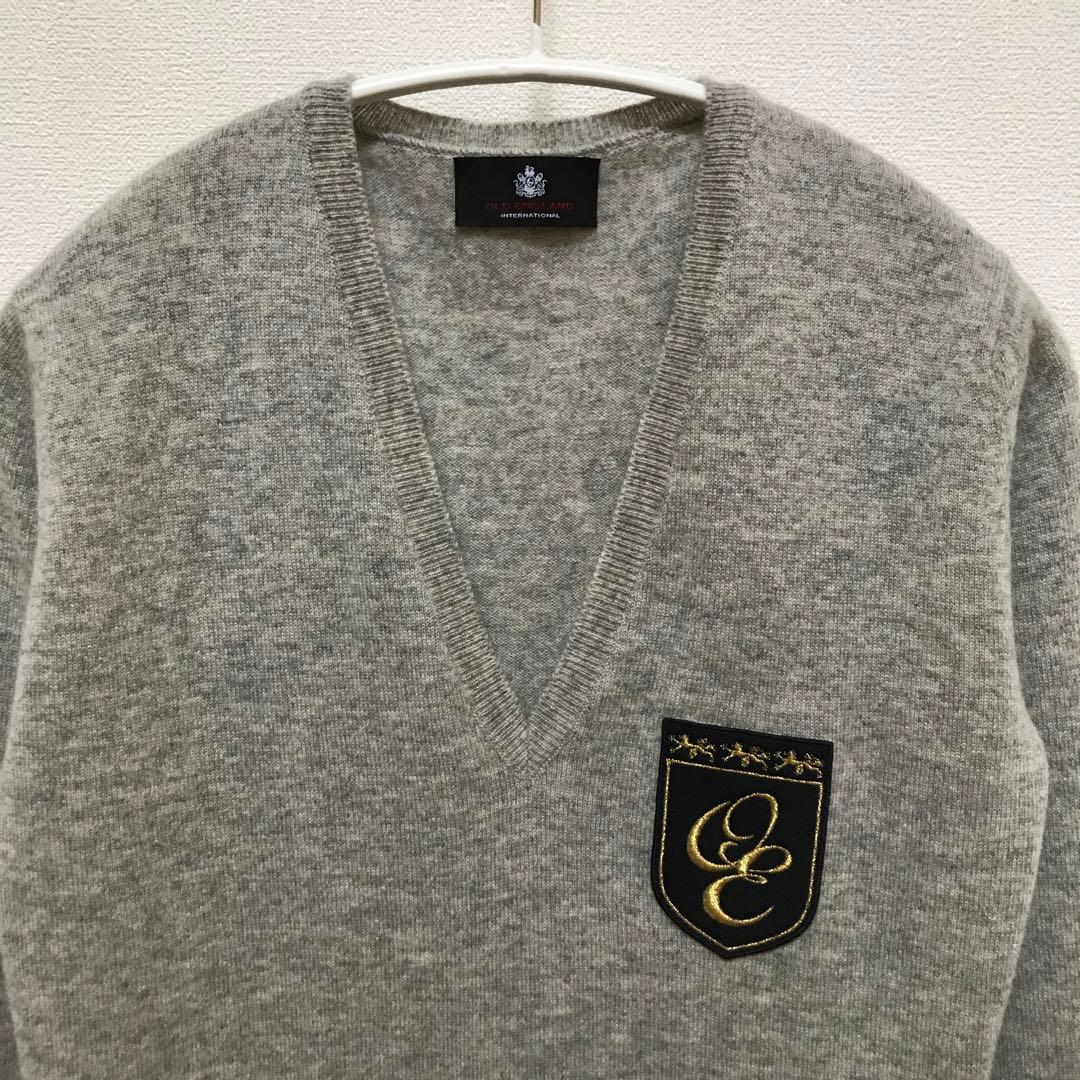 【美品】オールドイングランド OLDENGLAND カシミヤ セーター グレー