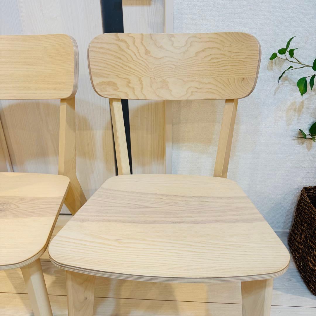 [IKEA]イケア　LISABO リーサボー チェア アッシュ2脚セット ②