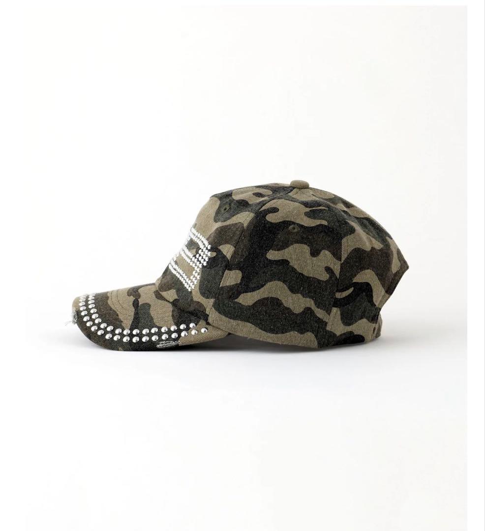 帽子 beeden BD STUDS DAMAGE CAP