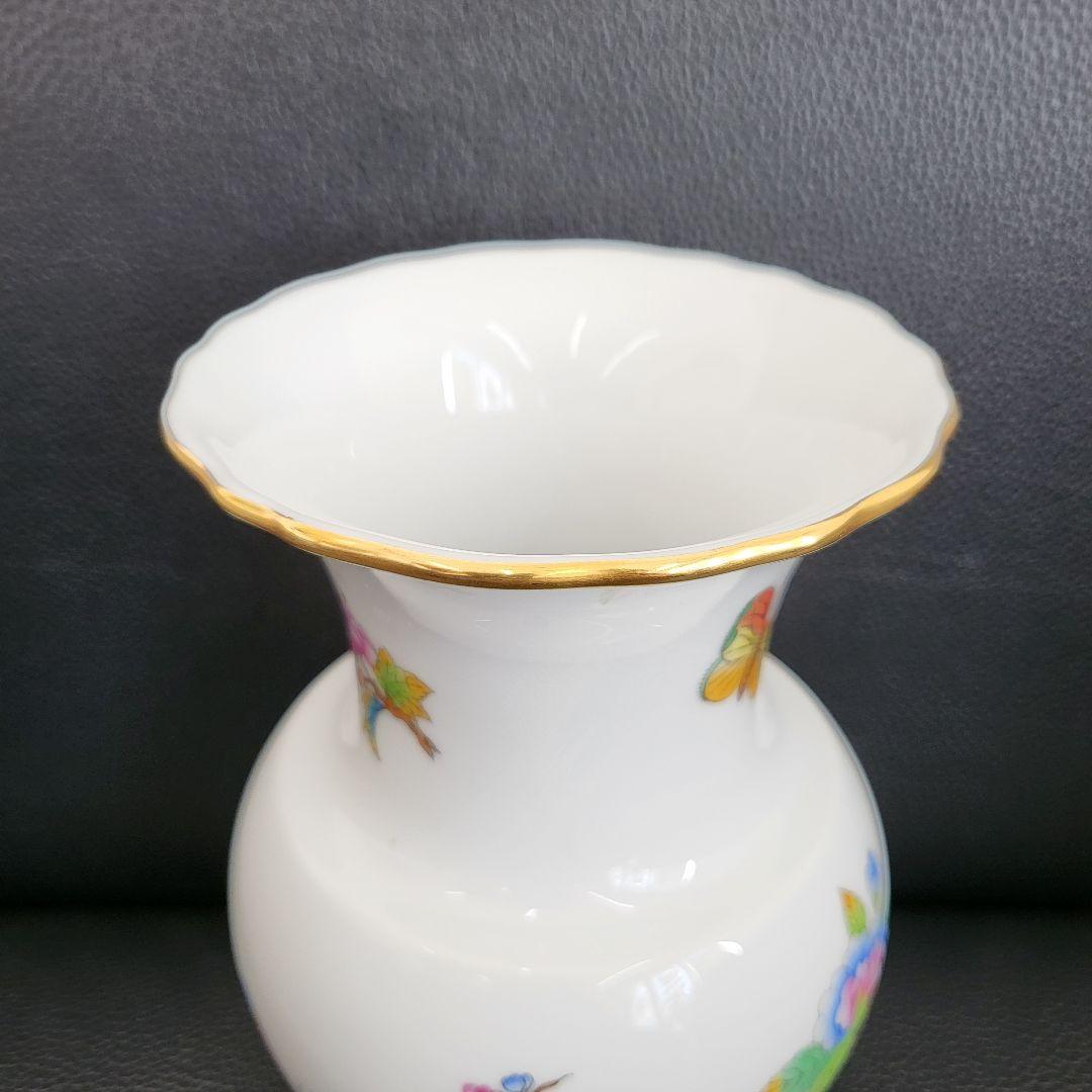 【E】美品✨ヘレンド ヴィクトリアブーケ 花瓶　フラワーベース