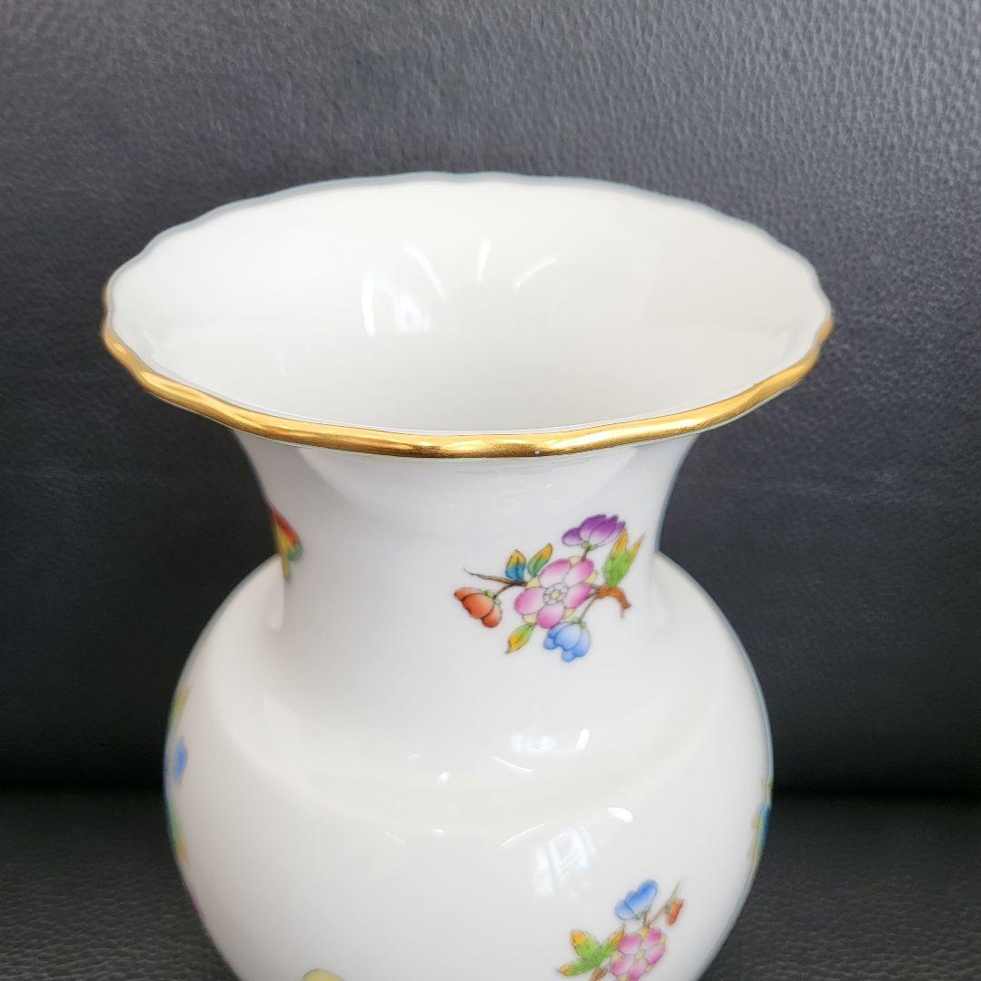 【E】美品✨ヘレンド ヴィクトリアブーケ 花瓶　フラワーベース