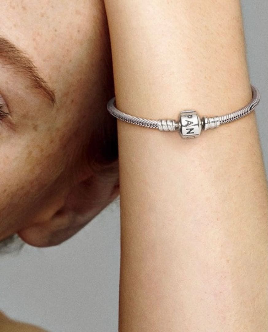 Pandora スネークチェーンブレスレット シルバー