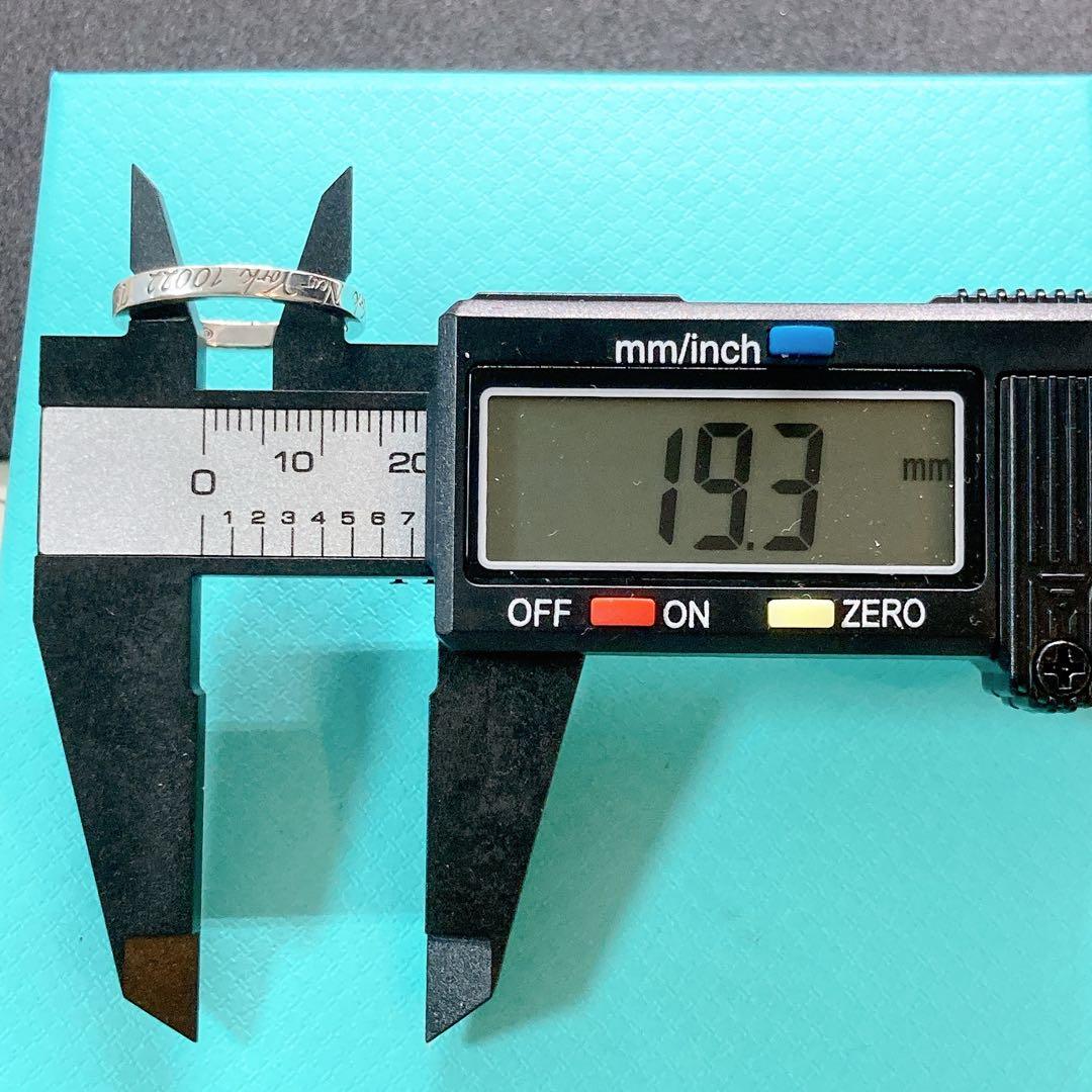 【美品】ティファニー ノーツ ナロー リング 約17号 925 シルバー