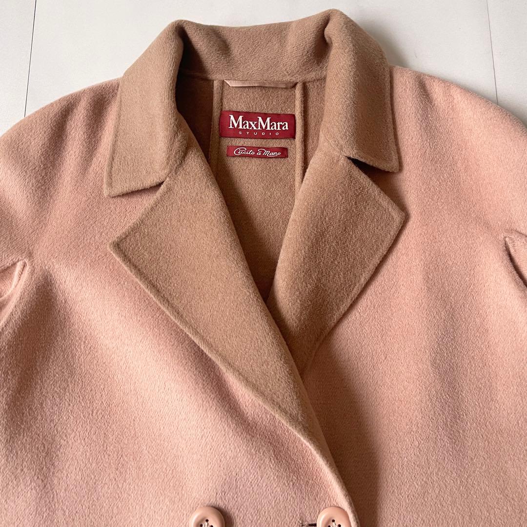 極美品✨マックスマーラ ロングコート クチートアマーノ アンゴラ 着丈111cm