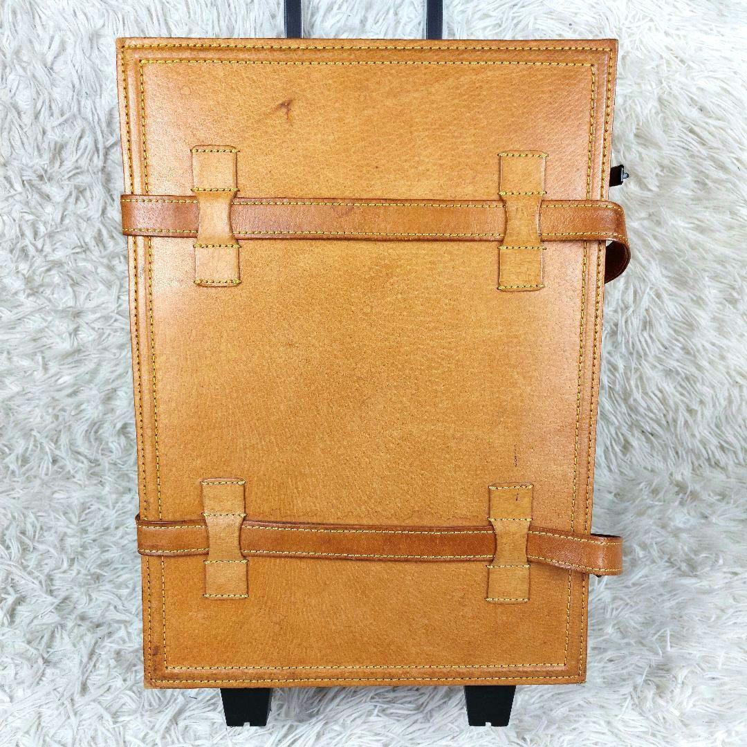 ユーラシアトランク 本革レザー シフレキャリーバッグ 旅行スーツケース キャメル