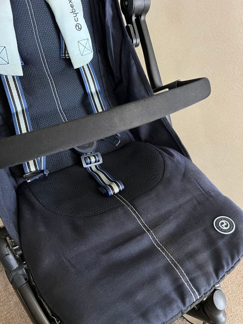 cybex リベルベビーカー ネイビー 雨よけカバー付き