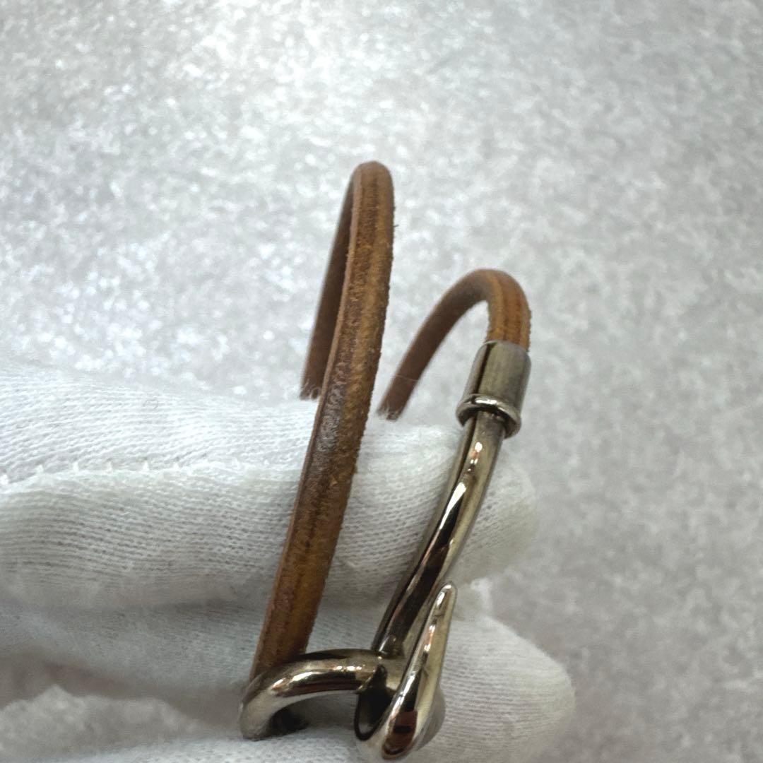 HERMES エルメス ジャンボ レザー ブレスレット 刻印ロゴ 箱付き