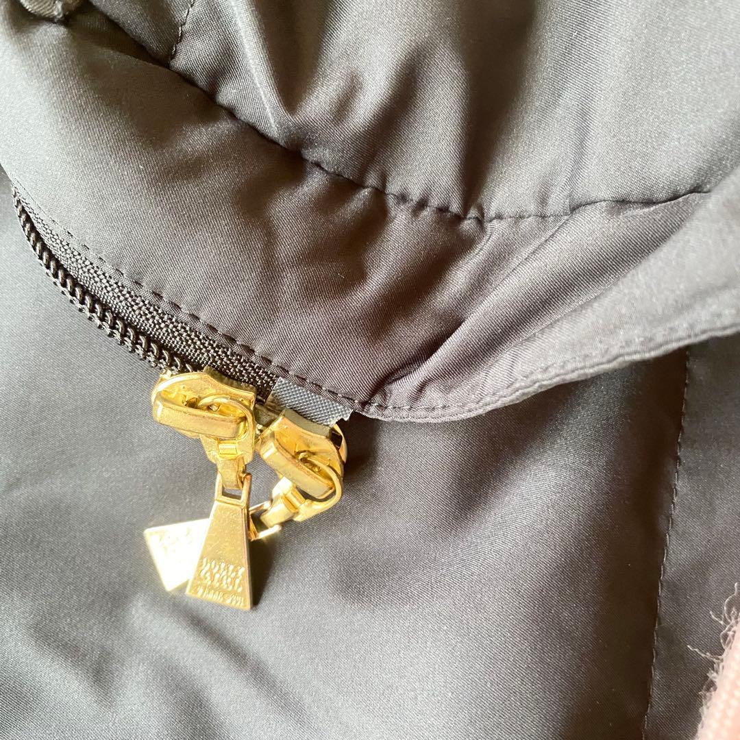 DOLLY GIRL BY ANNA SUI ロングダウンコート　薔薇　黒　M